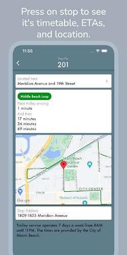 Miami Beach Trolley Tracker 스크린 샷 3