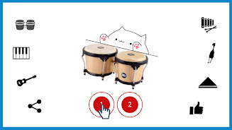 Bongo Cat Musical Instruments экрана 2