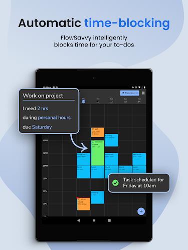 FlowSavvy: Time Block Planner स्क्रीनशॉट 1