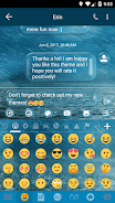 SMS Messages Bubble Rain Theme captura de pantalla 4