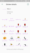 Urdu Sticker RAHI HIJAZI captura de pantalla 2