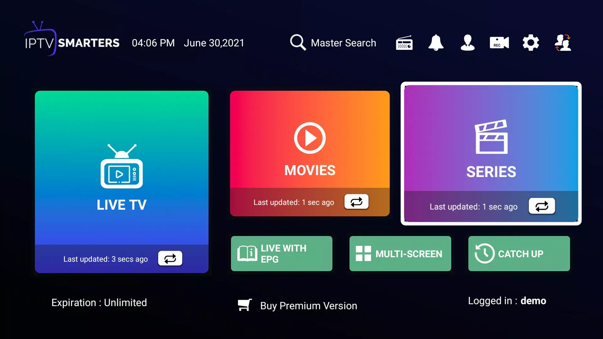 IPTV Smarters Pro 스크린 샷 1