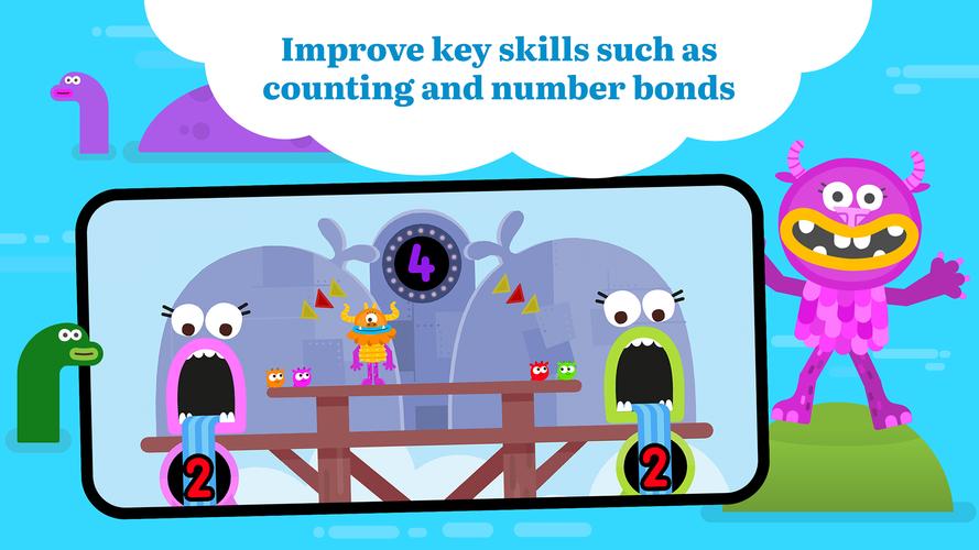 Teach Monster Number Skills screenshot 2