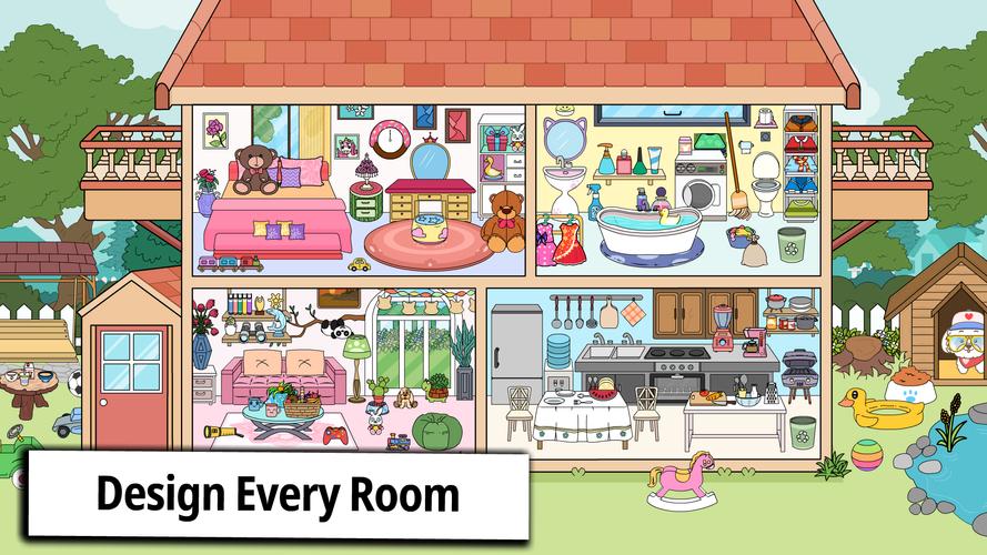 Tizi Home Room Decoration Gameスクリーンショット1