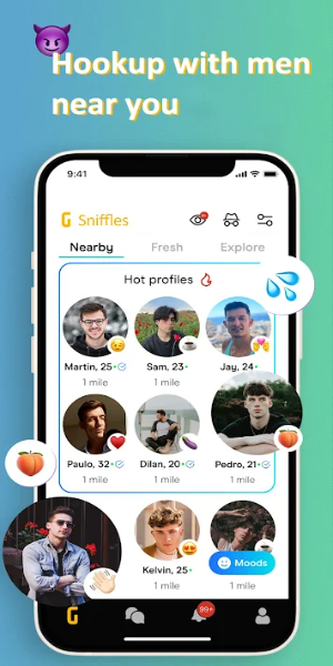 Sniffles: Gay Guys Hookup Screenshot 1