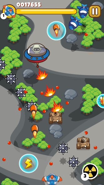 Sky Raiders - Battle Wars Mod ảnh chụp màn hình 1