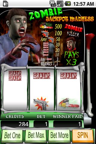 Zombie Jackpot Madness 스크린 샷 1