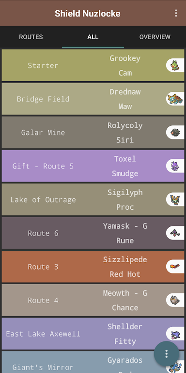 Route Chart - Nuzlocke Tracker - No Ads экрана 3