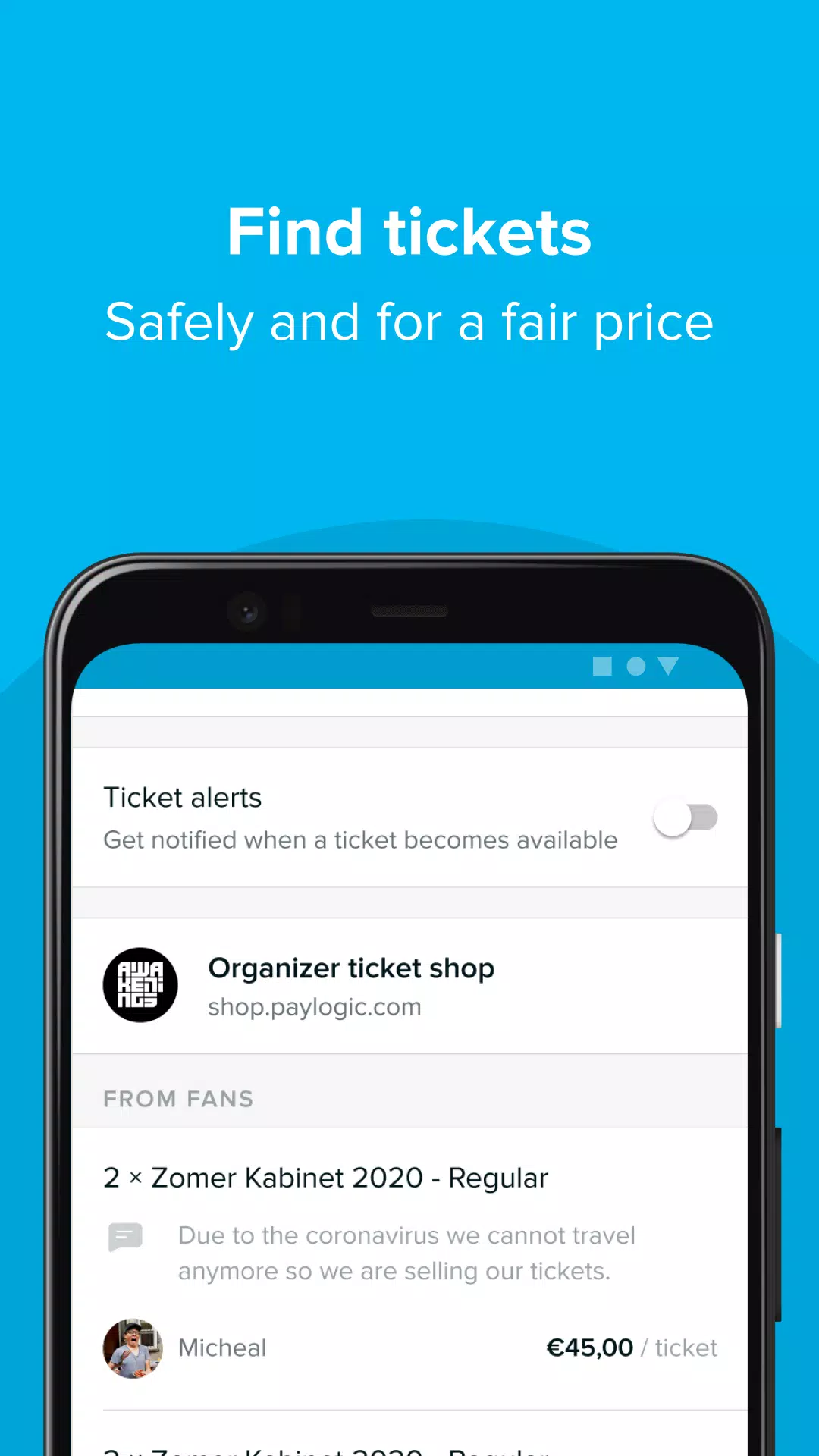 TicketSwap - Buy, Sell Tickets Screenshot 3