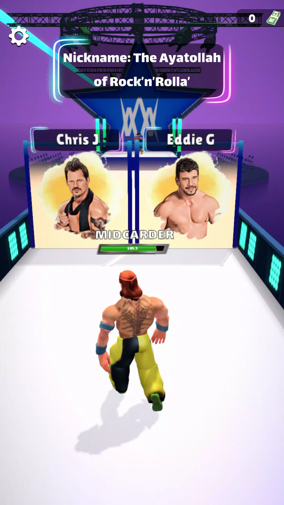 Wrestling Trivia Run captura de pantalla 1