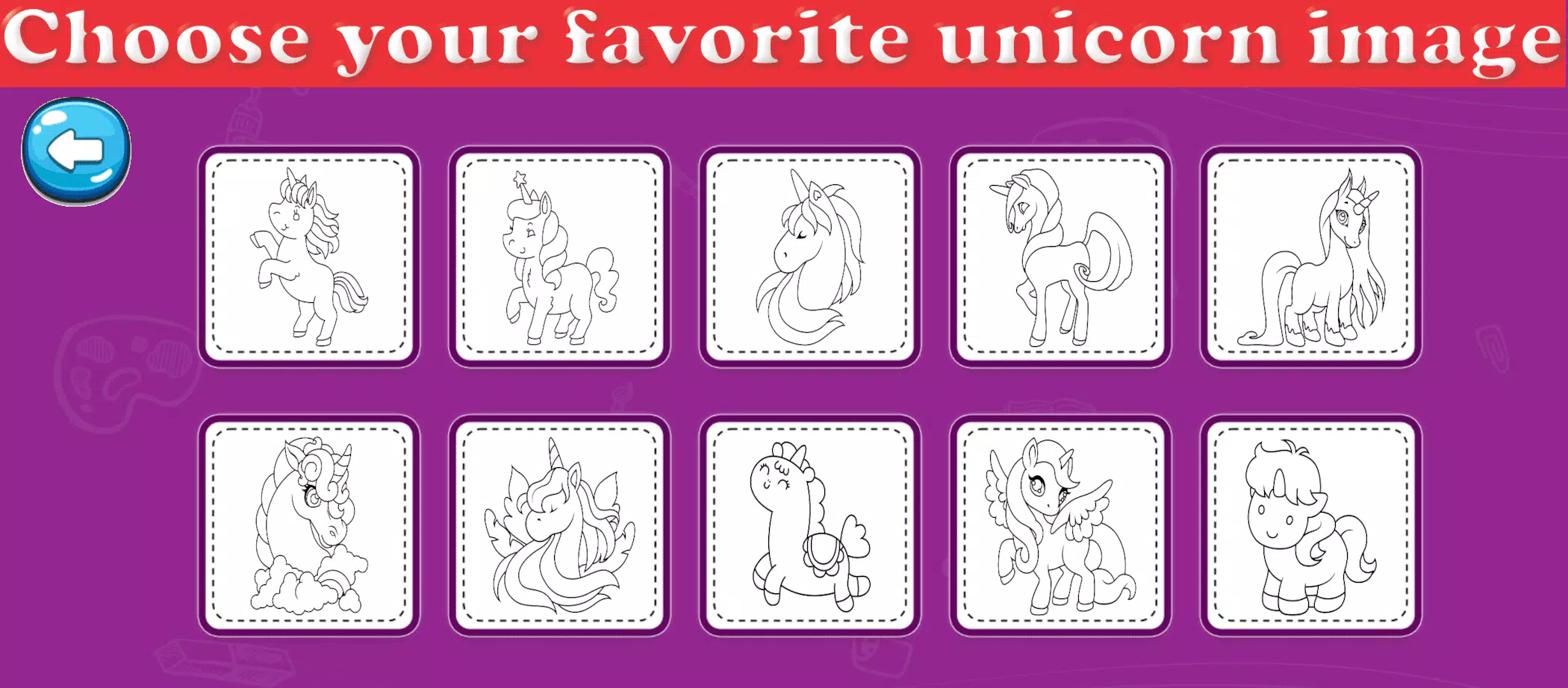 Little Unicorn Coloring Pages স্ক্রিনশট 3