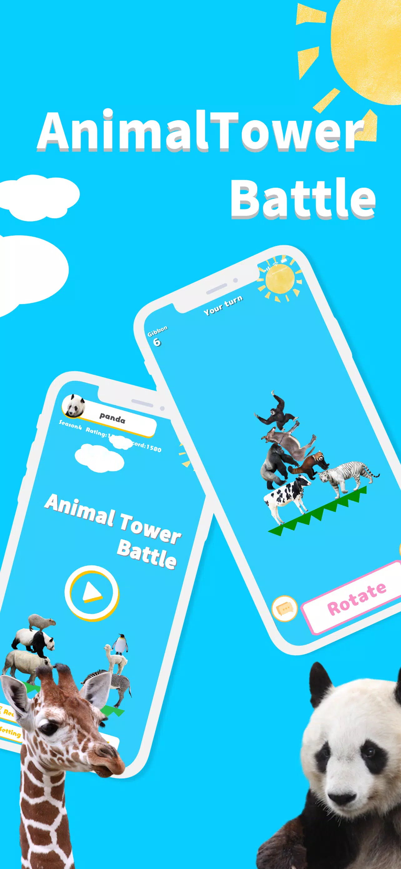 Animal Tower Battle screenshot 1