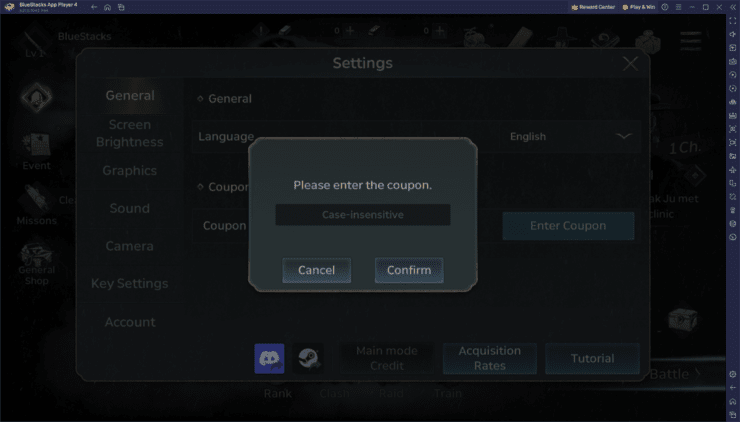 Kingdom -Netflix Soulslike RPG – Redeem Code Interface