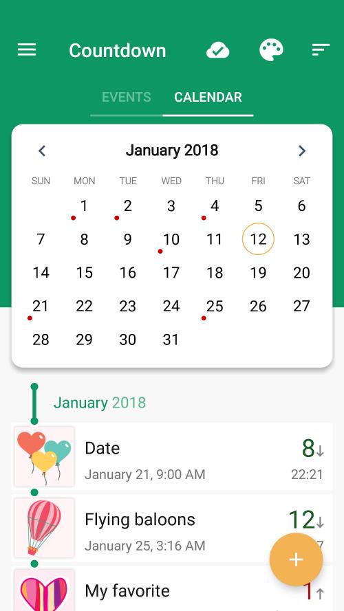 Countdown Days App & Widget स्क्रीनशॉट 3