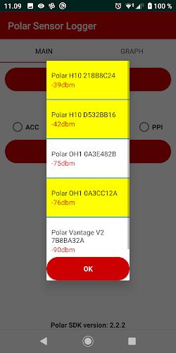 Polar Sensor Logger ကိုဖန်သားပြင်2