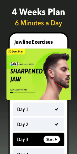 Jawline Exercises - Face Yoga 스크린 샷 1