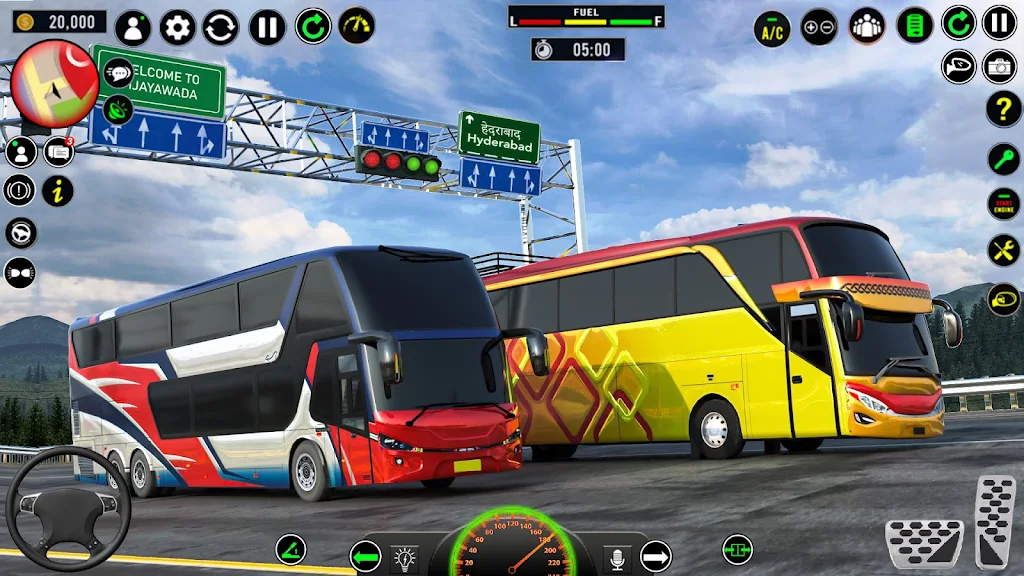 US Luxury Bus Driving Game 3D Capture d’écran4