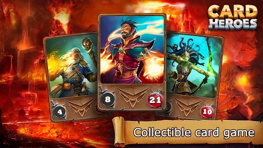 Card Heroes: TCG/CCG deck Wars Mod 스크린 샷 2