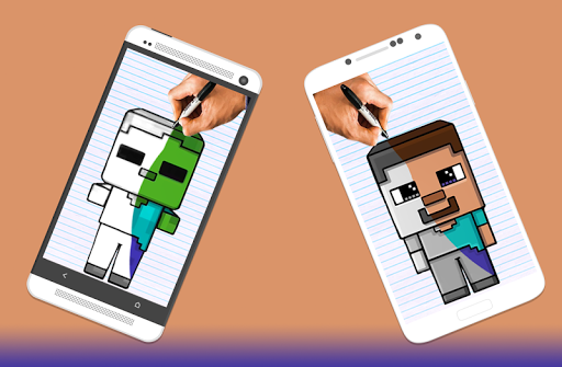 How to draw Minecraft Characters by Drawings Apps屏幕截圖4