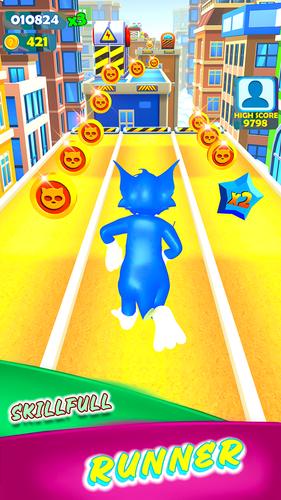 Cat Run : Tom Subway Runner 3D zrzut ekranu 3