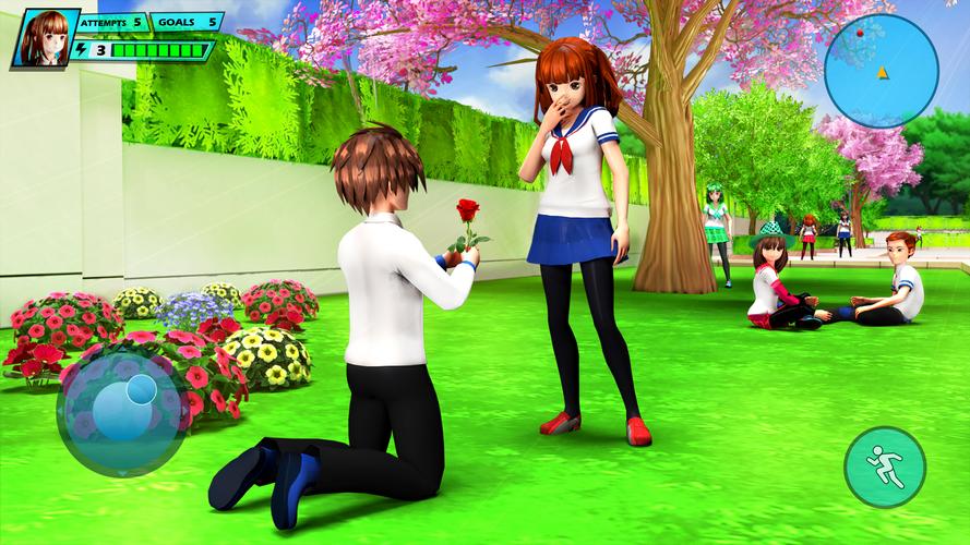 Screenshot School Love Life: Anime Games 2