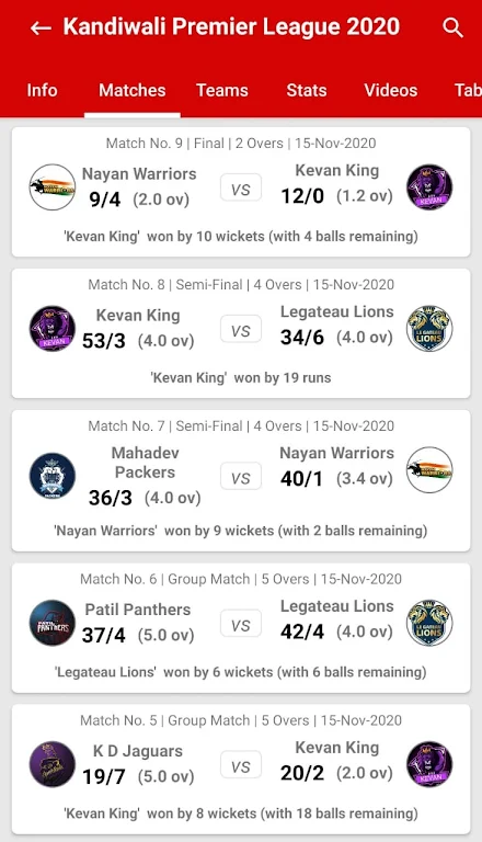 Screenshot ND Sports Live : sports data & 1
