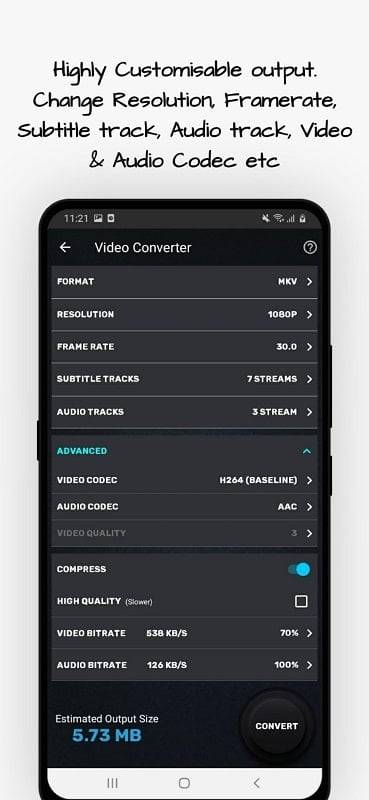 Vidéo Convertisseur Compressee Capture d’écran1