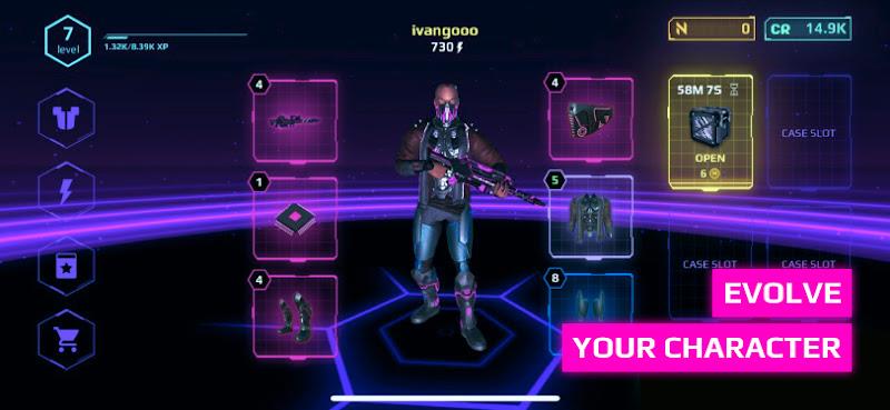 CyberHero: Cyberpunk PvP TPS Screenshot 2