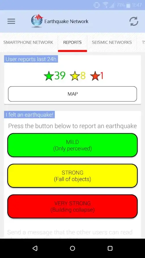 Earthquake Network PRO ảnh chụp màn hình 4