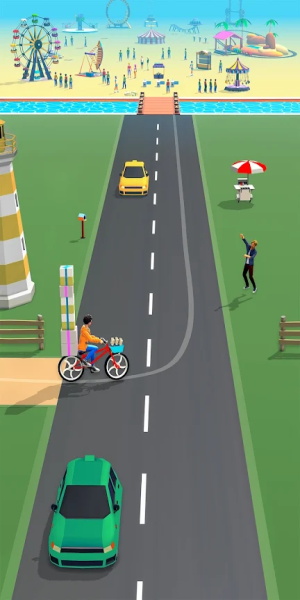 ภาพหน้าจอ Paperboy Ticket Delivery Game 1