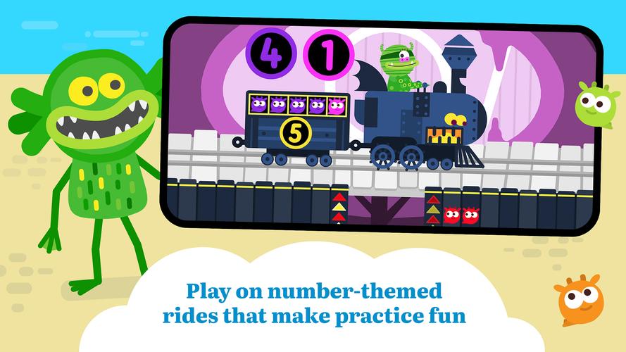 Teach Monster Number Skills экрана 1