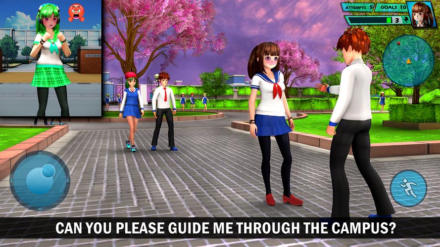 Screenshot School Love Life: Anime Games 3