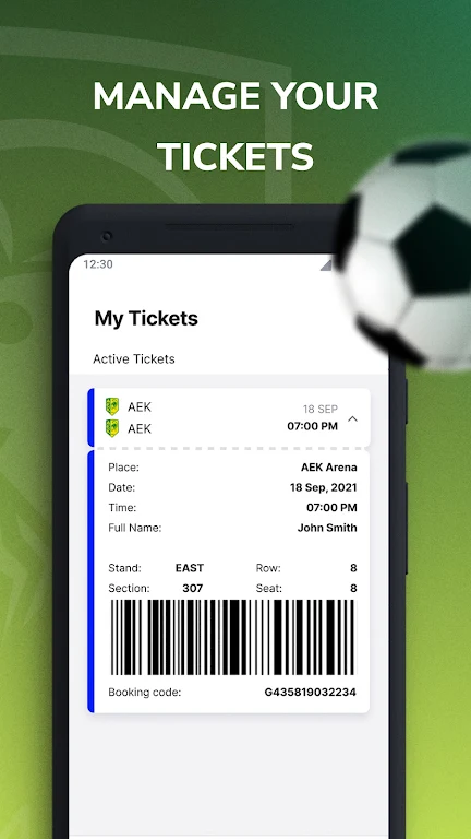 Aek tickets Zrzut ekranu 3