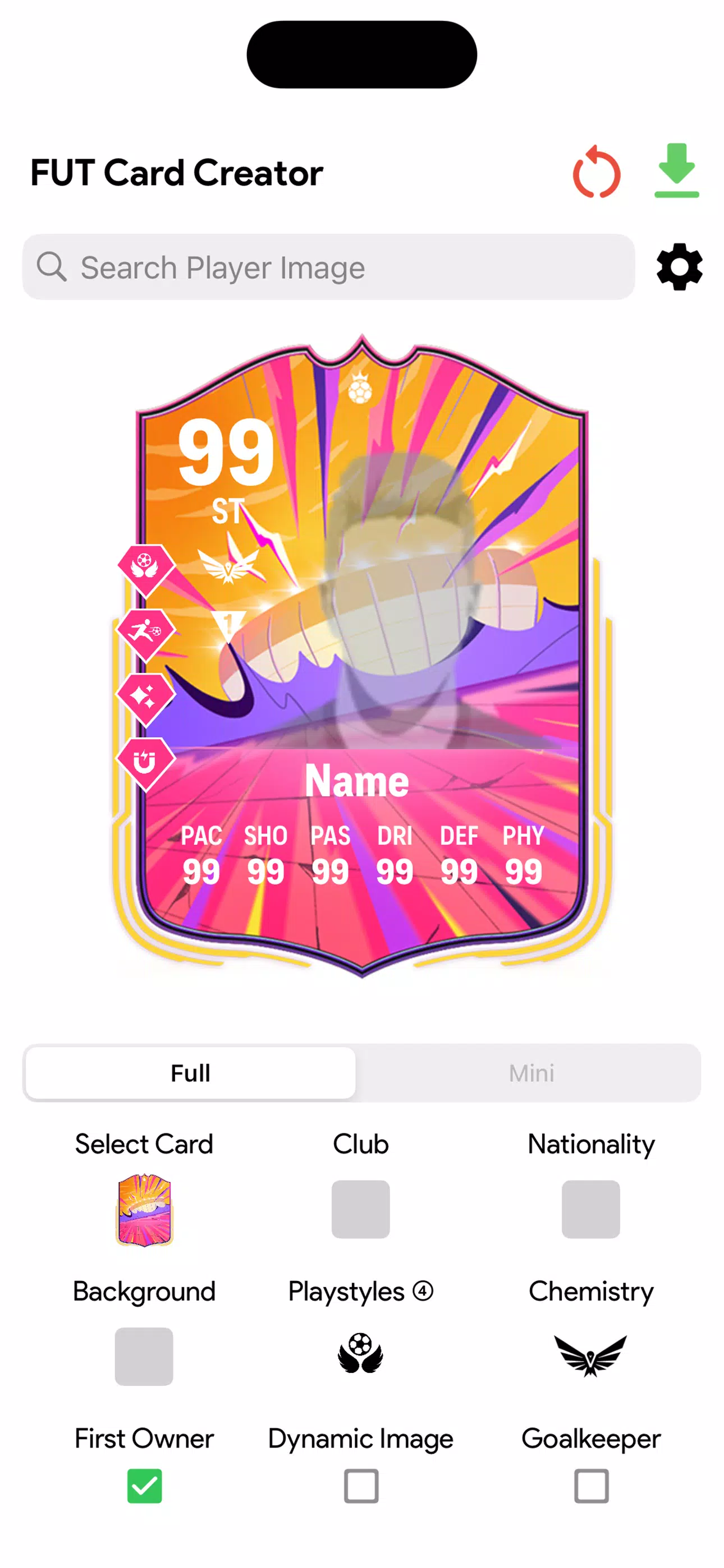FC Card Creator 25 ekran görüntüsü 1