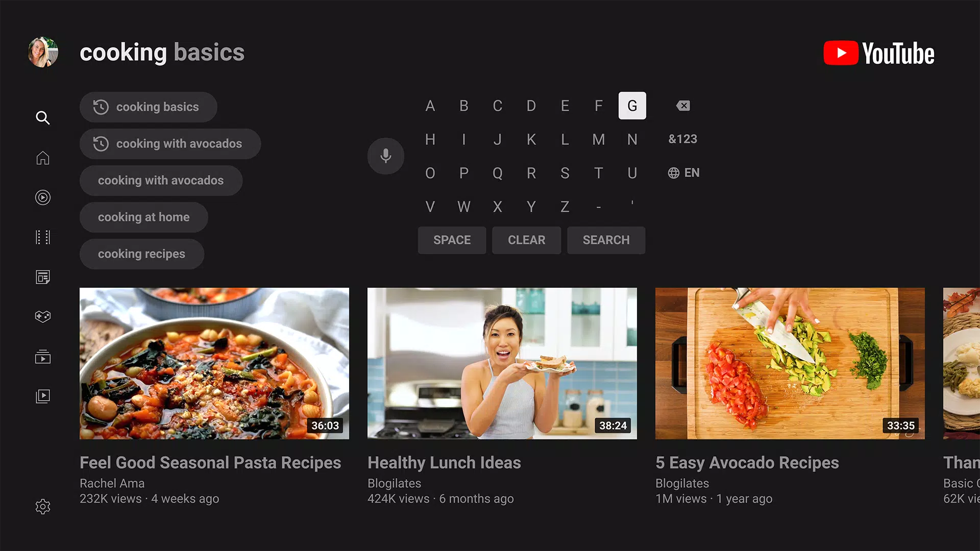 YouTube for Android TV屏幕截圖3