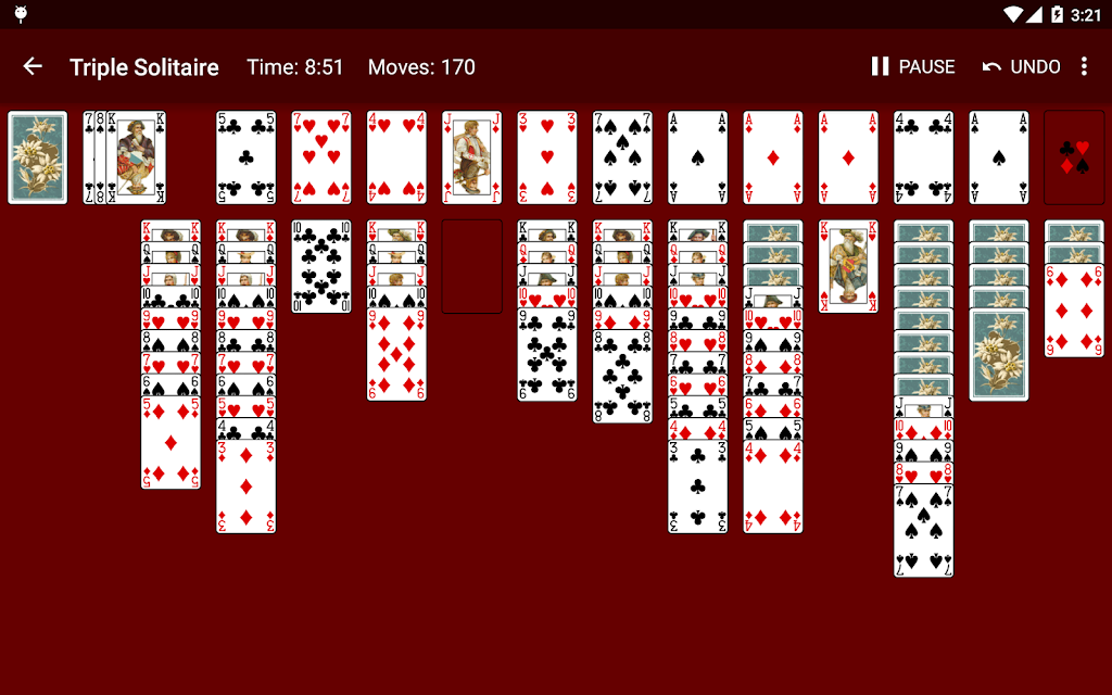 Triple Solitaire Screenshot 1