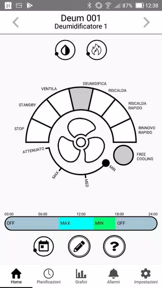 ภาพหน้าจอ RadiaxWeb Regolazione 2