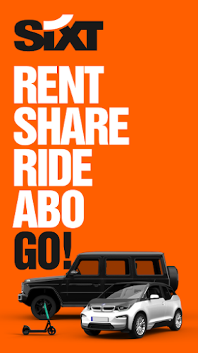 SIXT rent. share. ride. plus. screenshot 1