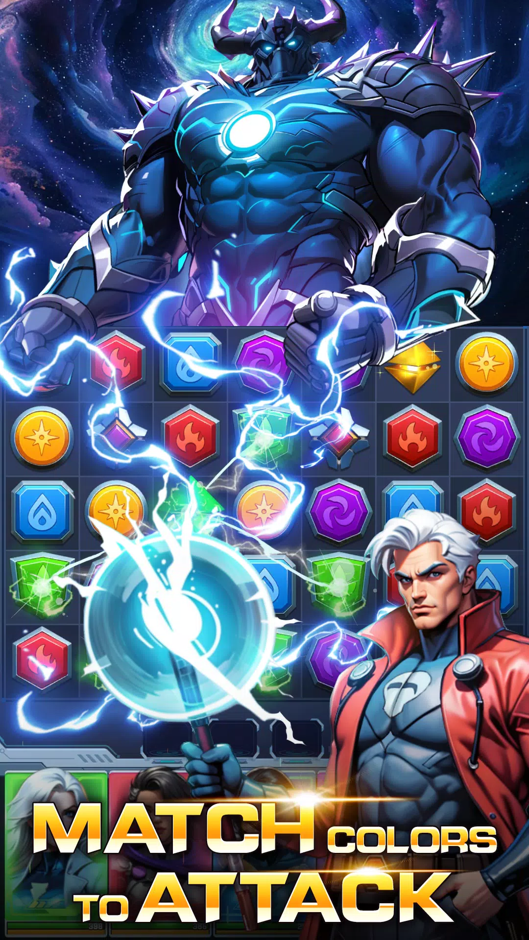 Superhero & Puzzles Match3 RPG应用截图第1张