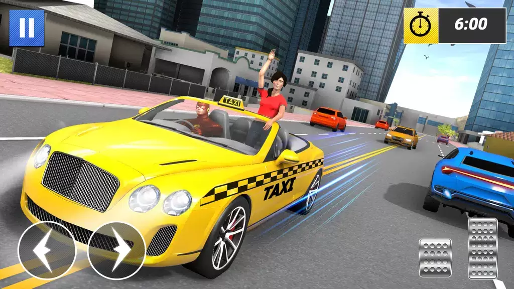 Schermata Superhero Car Games Taxi Games 2