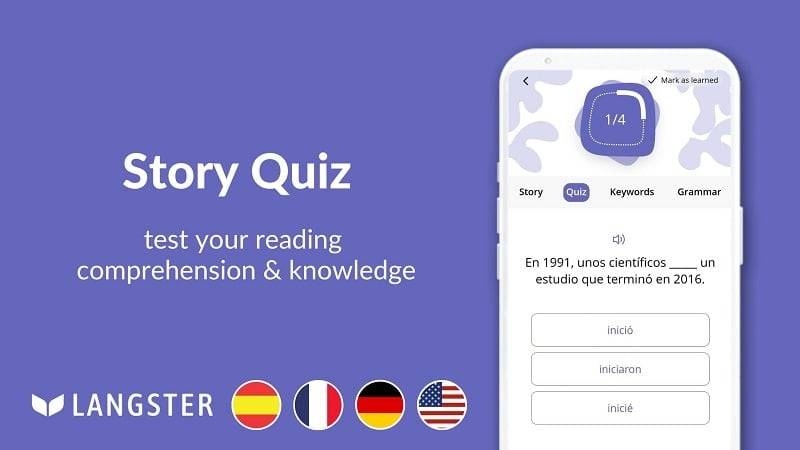 Learn Languages with Langster Capture d’écran3