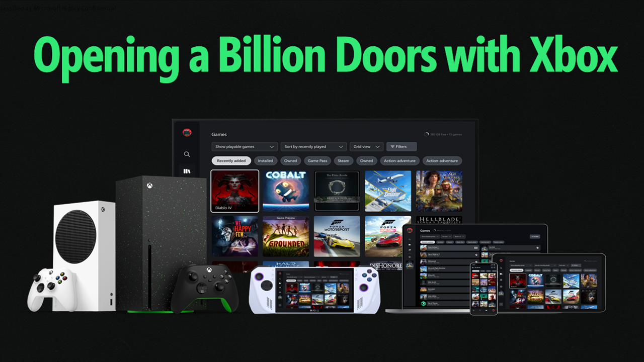 Microsoft Publishes and Pulls Xbox UI Mockup Featuring a Tab for Steam Games