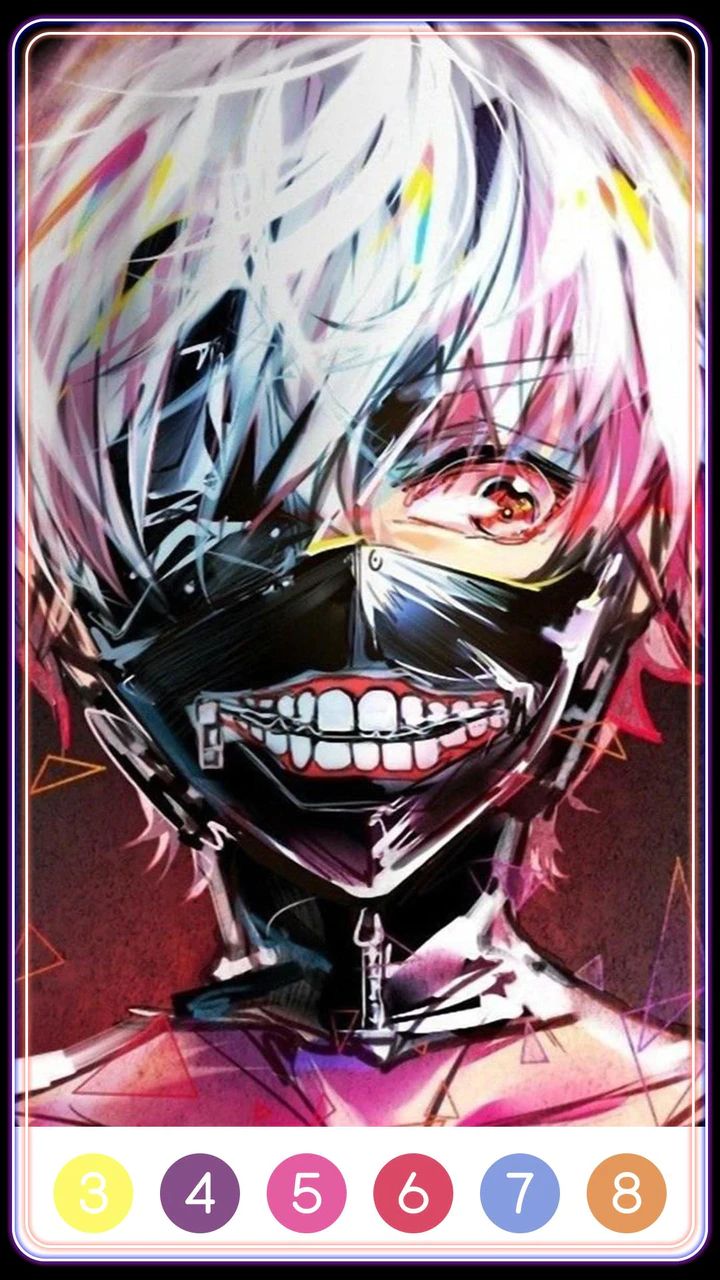 Tokyo Ghoul Paint by Number ảnh chụp màn hình 3