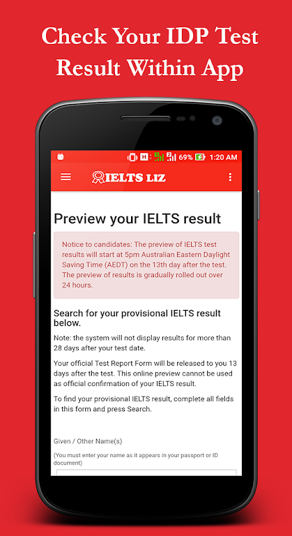 IELTS Liz zrzut ekranu 1