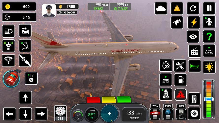 Pilot Flight Simulator Games屏幕截圖2