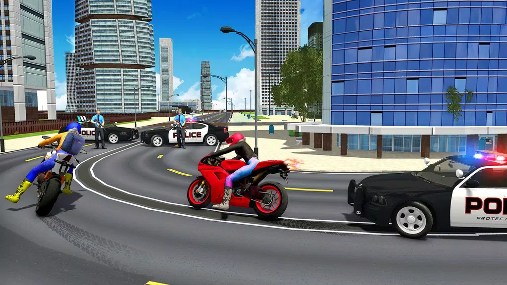 Police Car Vs Theft Bike screenshot 2