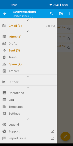 FairEmail, privacy aware emailスクリーンショット2