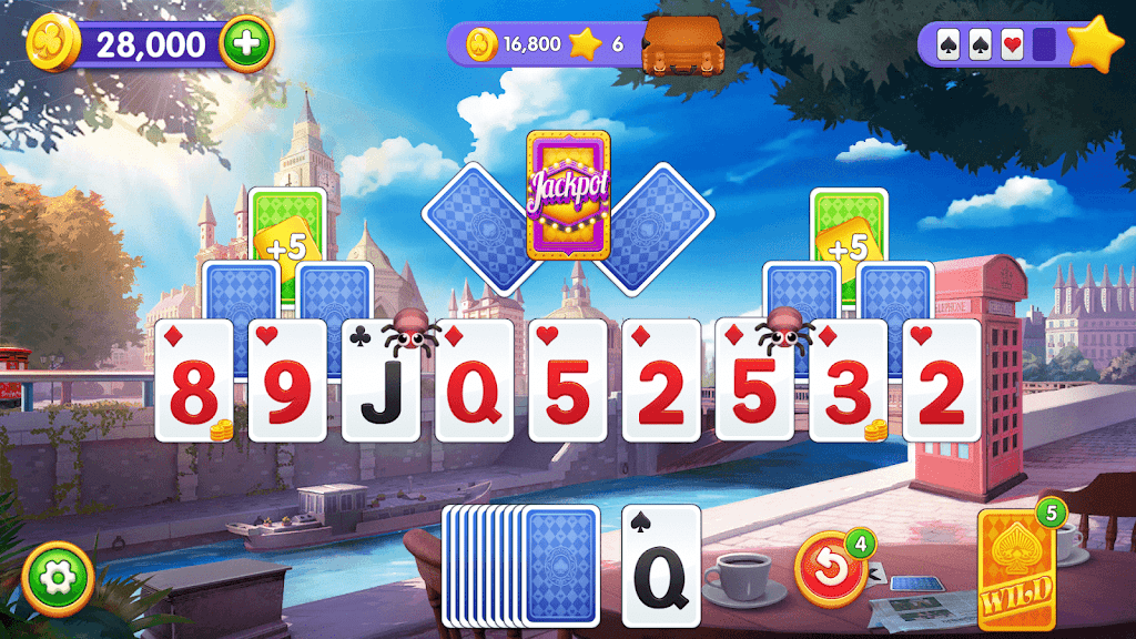 Solitaire Trip: Classic Tripeaks Card Game Screenshot 1