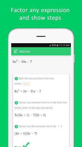 Cymath -  數學問題求解器屏幕截圖4