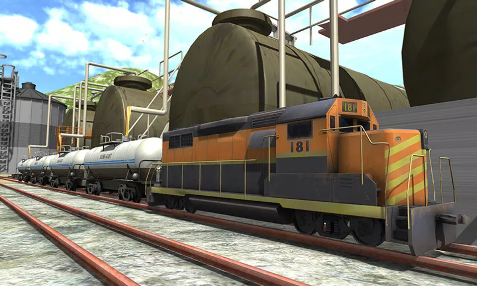 Oil Tanker Train Driving Sim স্ক্রিনশট 1